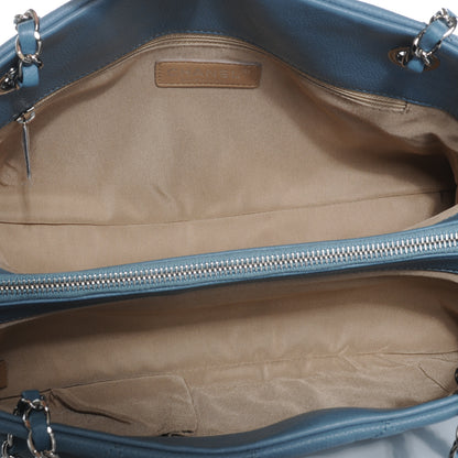 Chanel Caviar Timeless CC Shopping Tote Blue 5 of 9