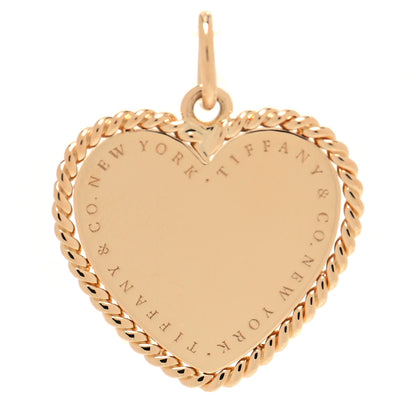 Tiffany 18K Yellow Gold Twist Heart Charm 1 of 3