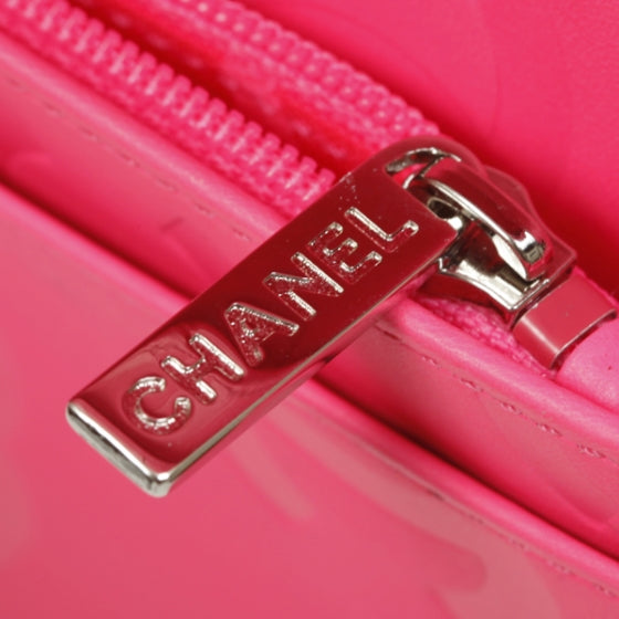 Chanel Calfskin Quilted Cambon Yen Wallet Black White 9 of 12