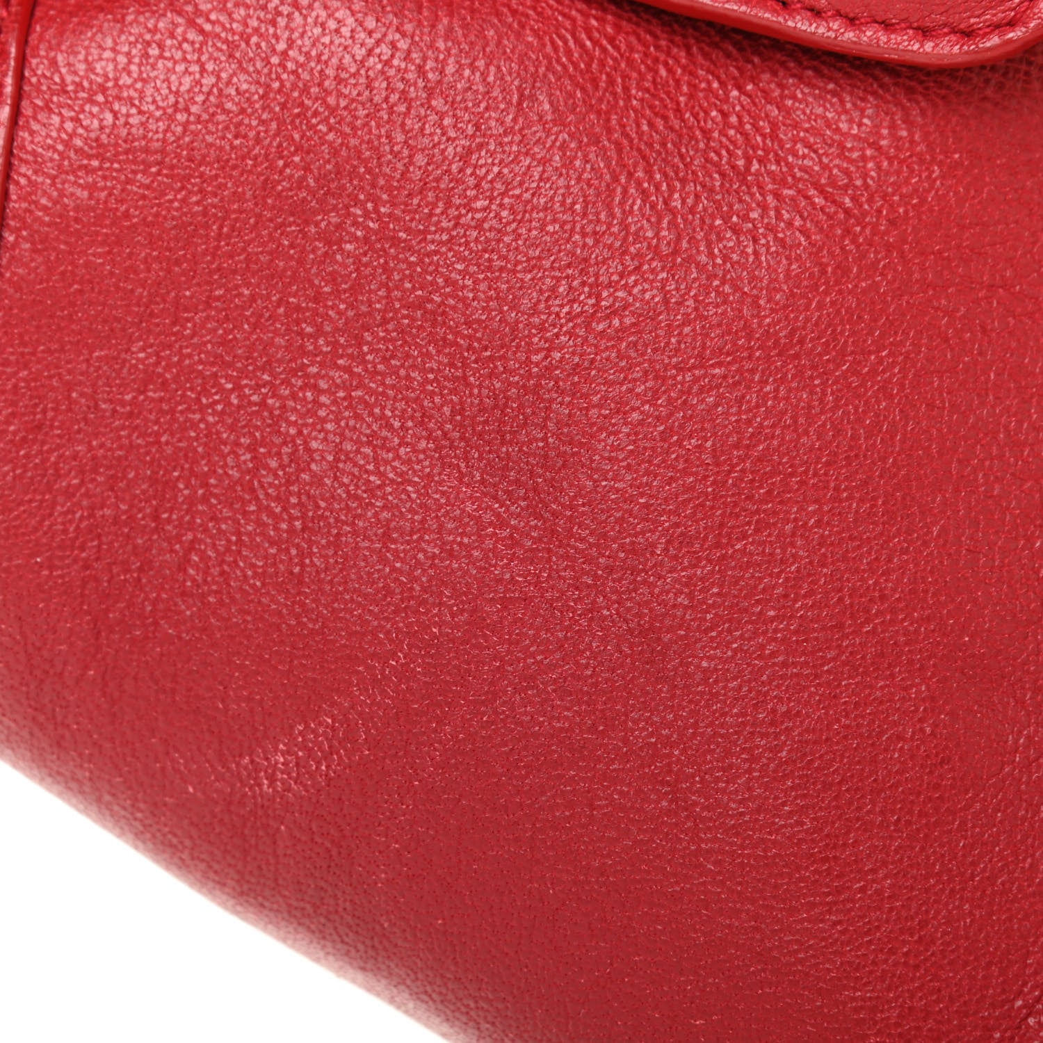 Alexander McQueen Calfskin De Manta Clutch Red 11 of 12