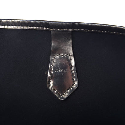 Burberry Patent Supernova Check Stanton Tote Dark Nickel 8 of 24