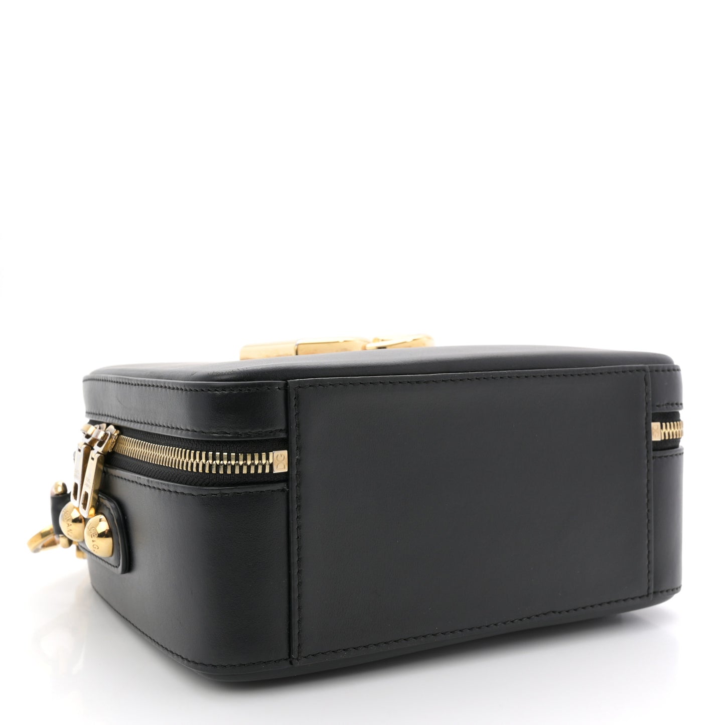 Calfskin 3.5  Top Handle Bag Black