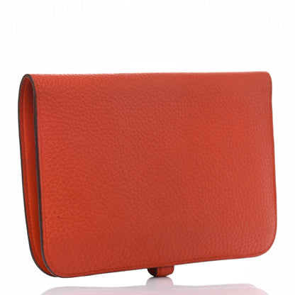 Hermes Togo Dogon Duo Wallet Capucine 4 of 13