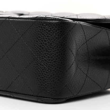 Chanel Caviar Quilted Medium Double Flap Black 10 of 11