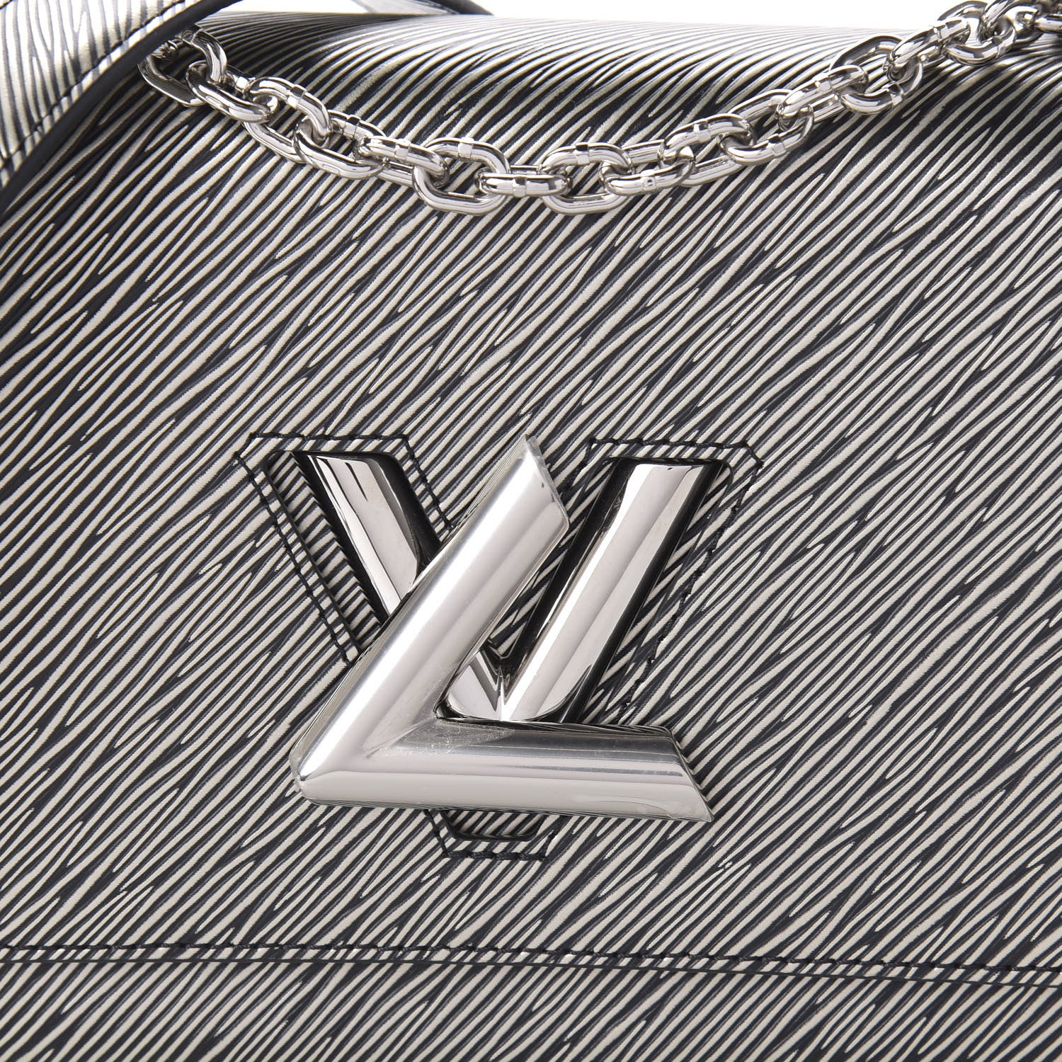 Louis Vuitton Epi Twist Shoulder Bag MM Platine 9 of 10