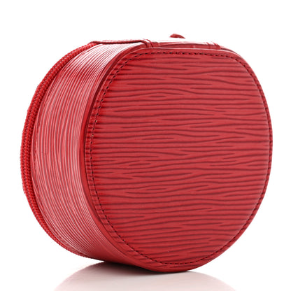 Louis Vuitton Epi Ecrin Bijoux 10cm Jewelry Box Case Red 3 of 7