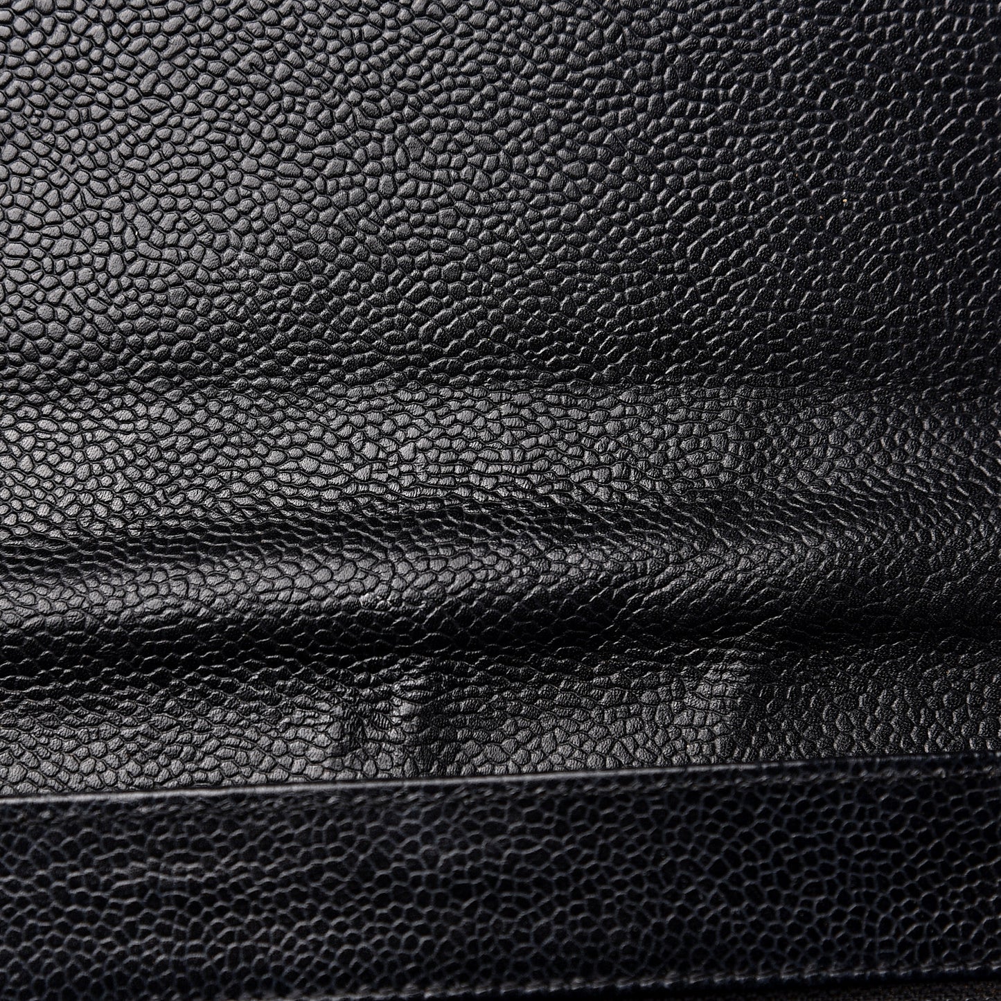 Caviar Flap Shoulder Bag Black