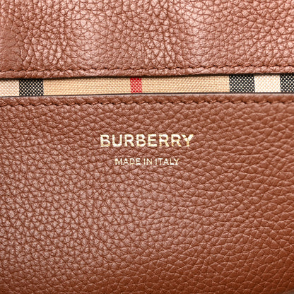 Burberry Calfskin Vintage Check Note Crossbody Bag Tan 6 of 13