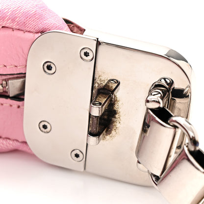Gucci GG Crystal Coated Canvas Monogram Web Small Attache Shoulder Bag Pink 11 of 11