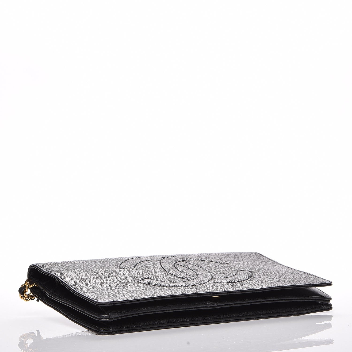 Chanel Caviar Timeless CC Wallet on Chain WOC Black 4 of 7