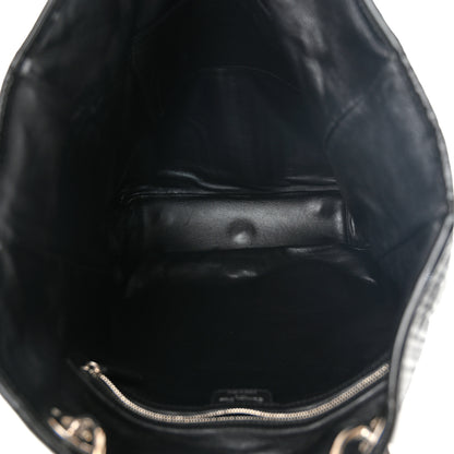 Christian Dior Lambskin Woven Dior Soft Shopping Tote Black 5 of 12