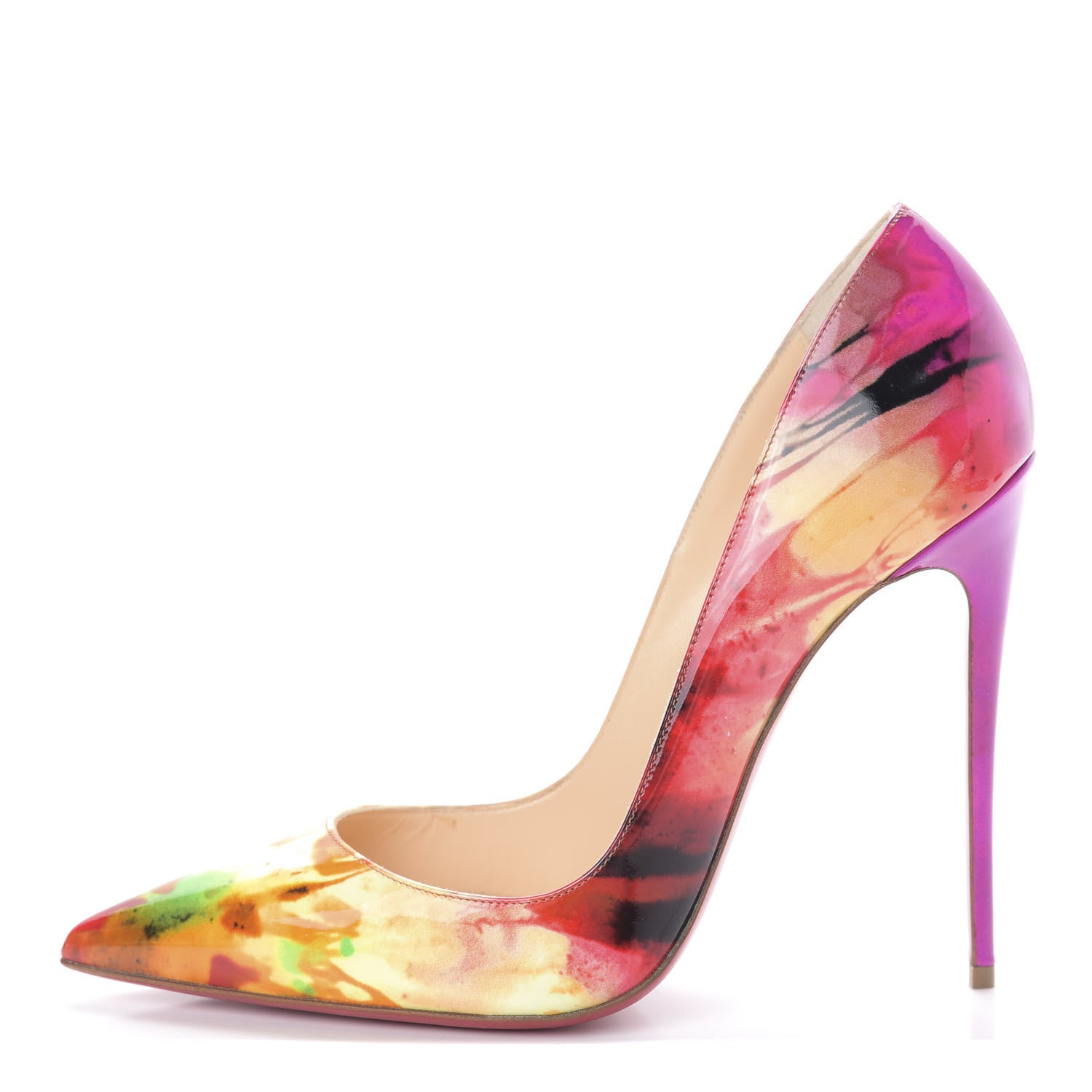 Christian Louboutin Patent Tie and Dye So Kate 120 Pumps 38.5 Multicolor 1 of 7