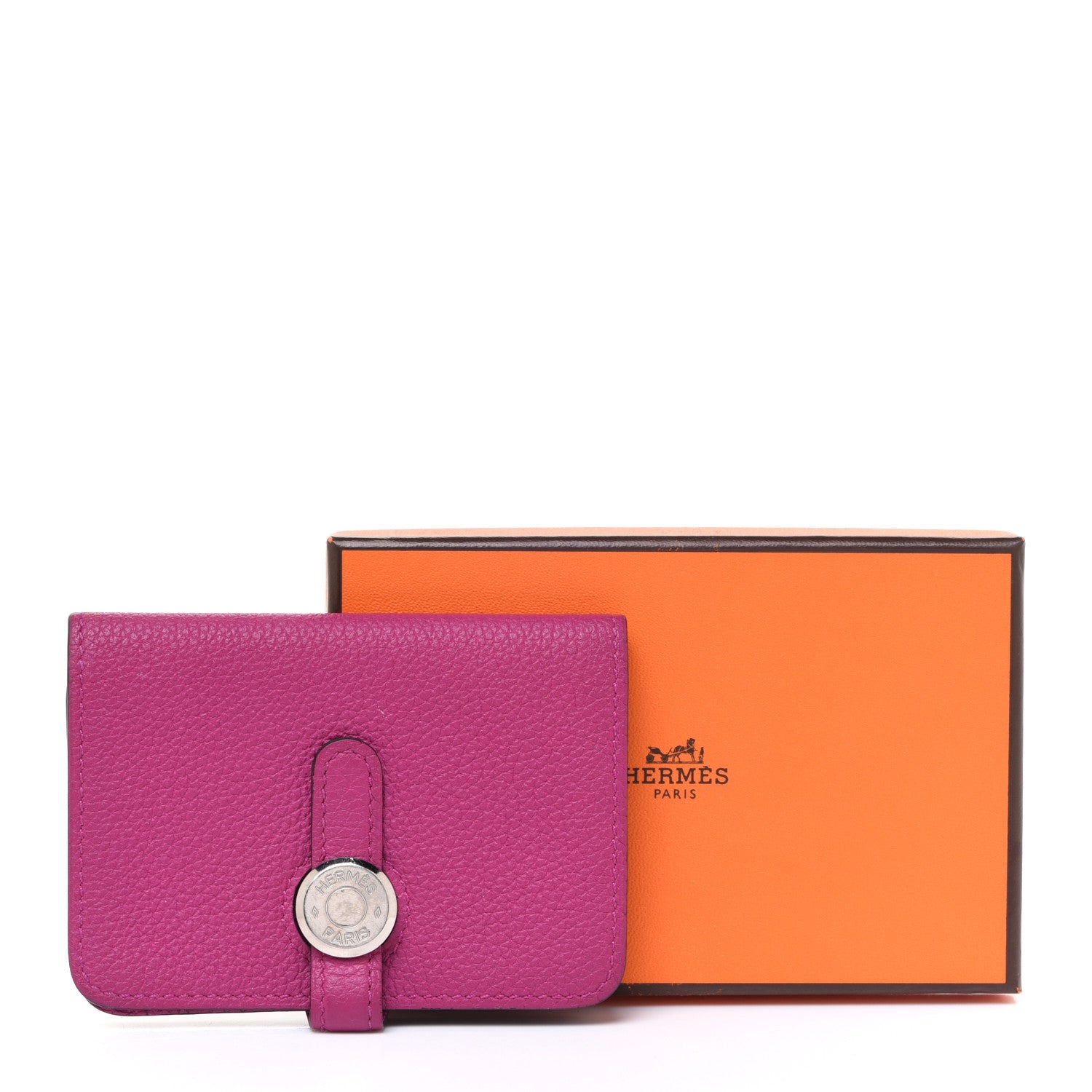 Hermes Togo Dogon Card Case Rose Pourpre 10 of 10