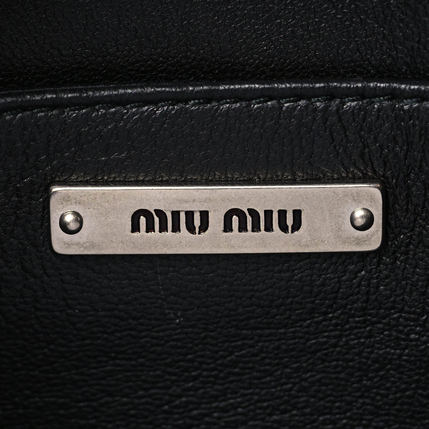Miu Miu Velvet Matelasse Pearl Embellished Chain Clutch Black 5 of 8