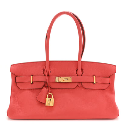 Hermes Taurillon Clemence JPG Shoulder Birkin II 42 Bougainvillea 1 of 10