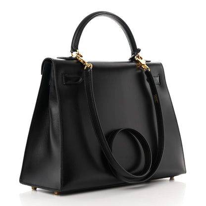 Hermes Box Kelly Sellier 32 Black 3 of 16
