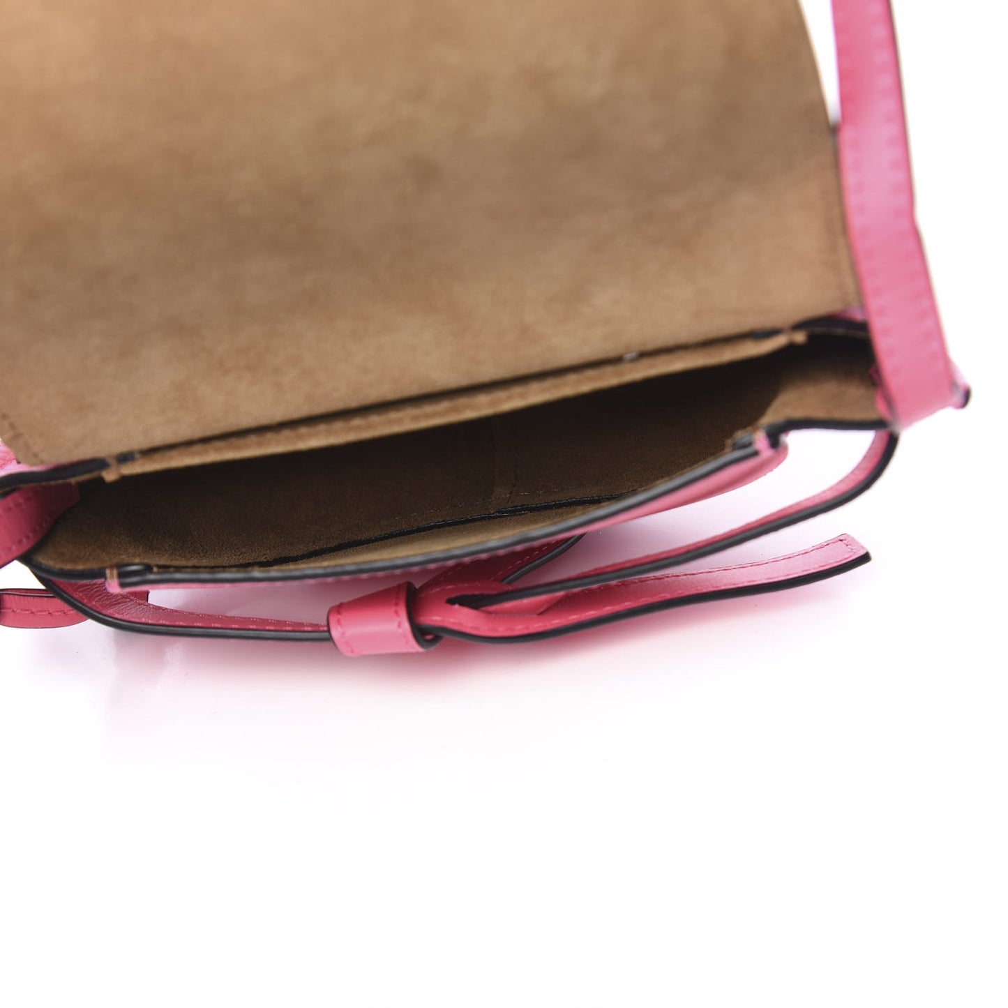 Grained Calfskin Mini Gate Crossbody Bag Wild Rose