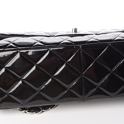 Chanel Patent Quilted Jumbo Double Flap Black 17 of 18