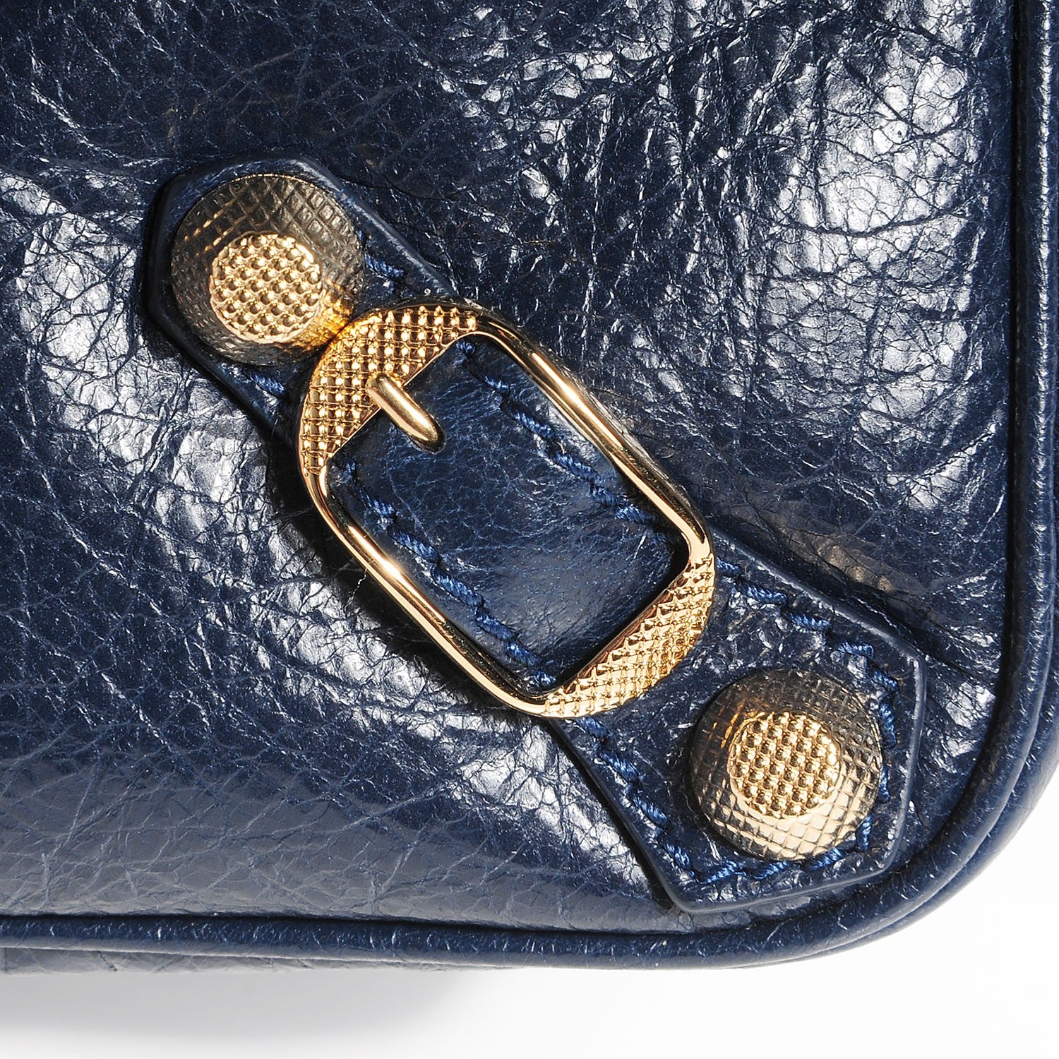 Balenciaga Agneau Giant 12 Gold Hardware Hip Bleu Obscur 7 of 11