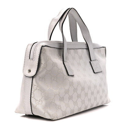 Gucci Monogram Small Boston Silver 3 of 10