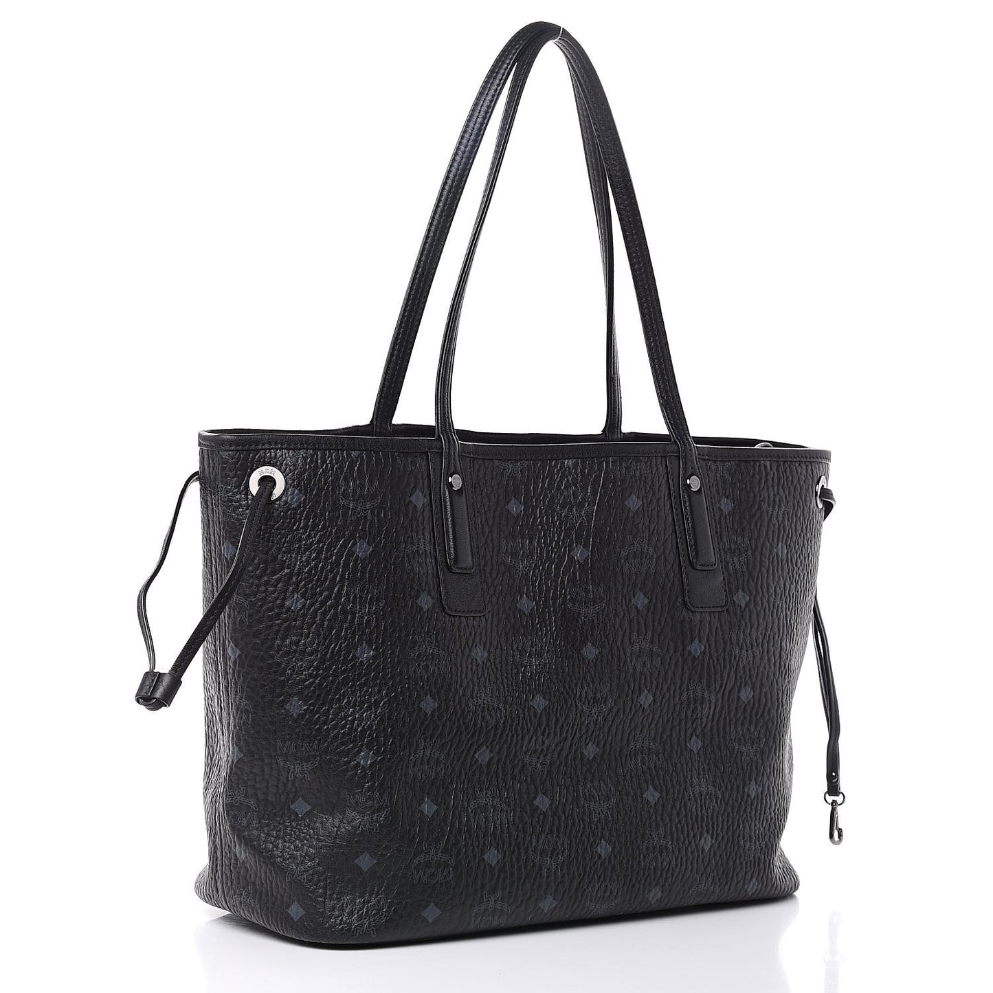 Visetos Medium Liz Reversible Shopper Tote Black