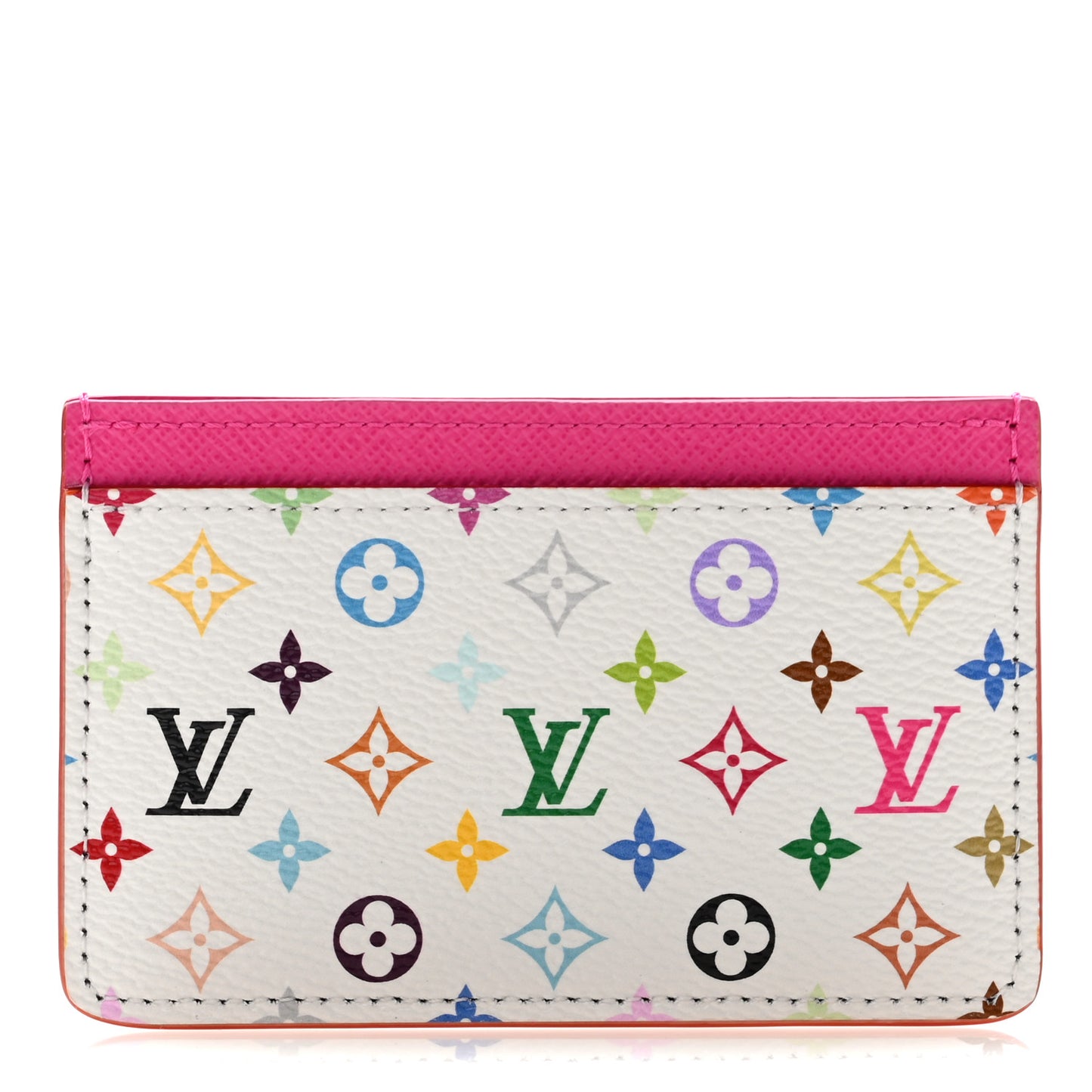 LV X TM Monogram Multicolor Card Holder Kawaii Pink