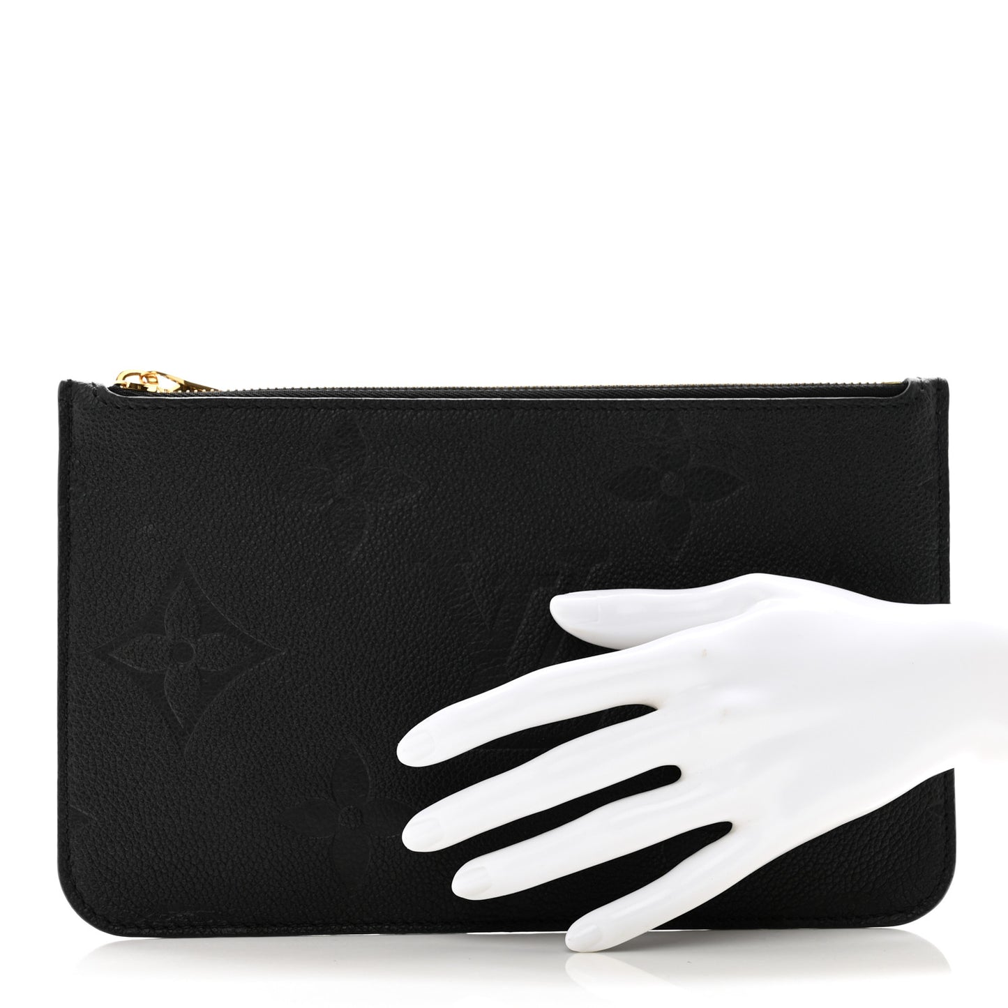 LOUIS VUITTON Empreinte Monogram Giant Neverfull MM Pochette Black