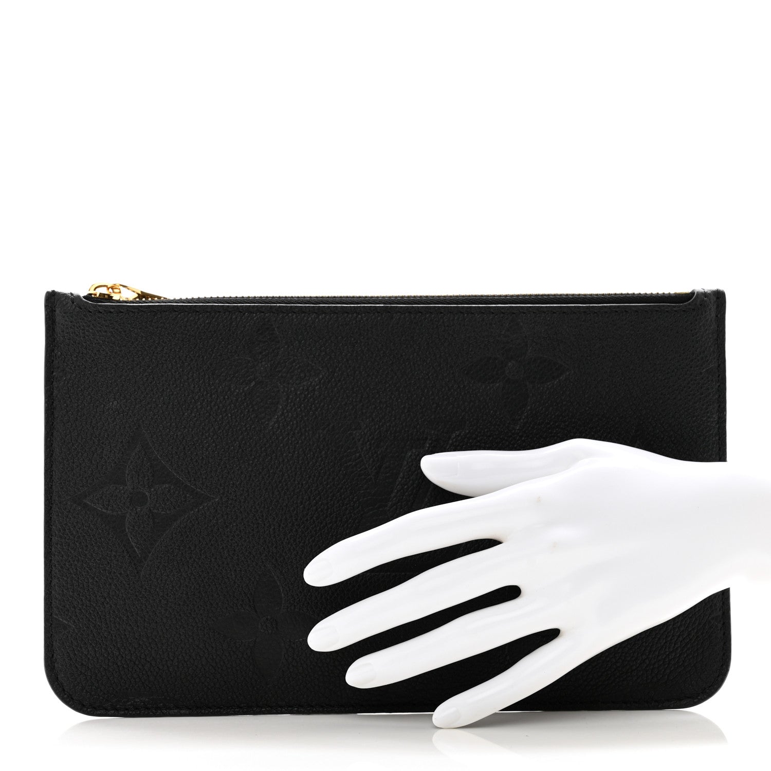 Louis Vuitton LOUIS VUITTON Empreinte Monogram Giant Neverfull MM Pochette Black 2 of 6