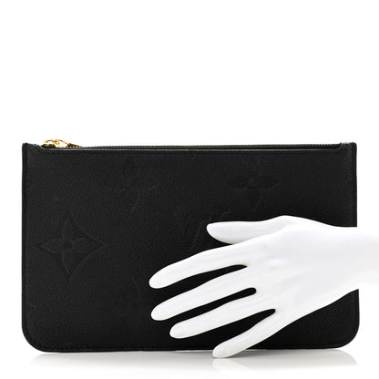 Louis Vuitton LOUIS VUITTON Empreinte Monogram Giant Neverfull MM Pochette Black 2 of 6