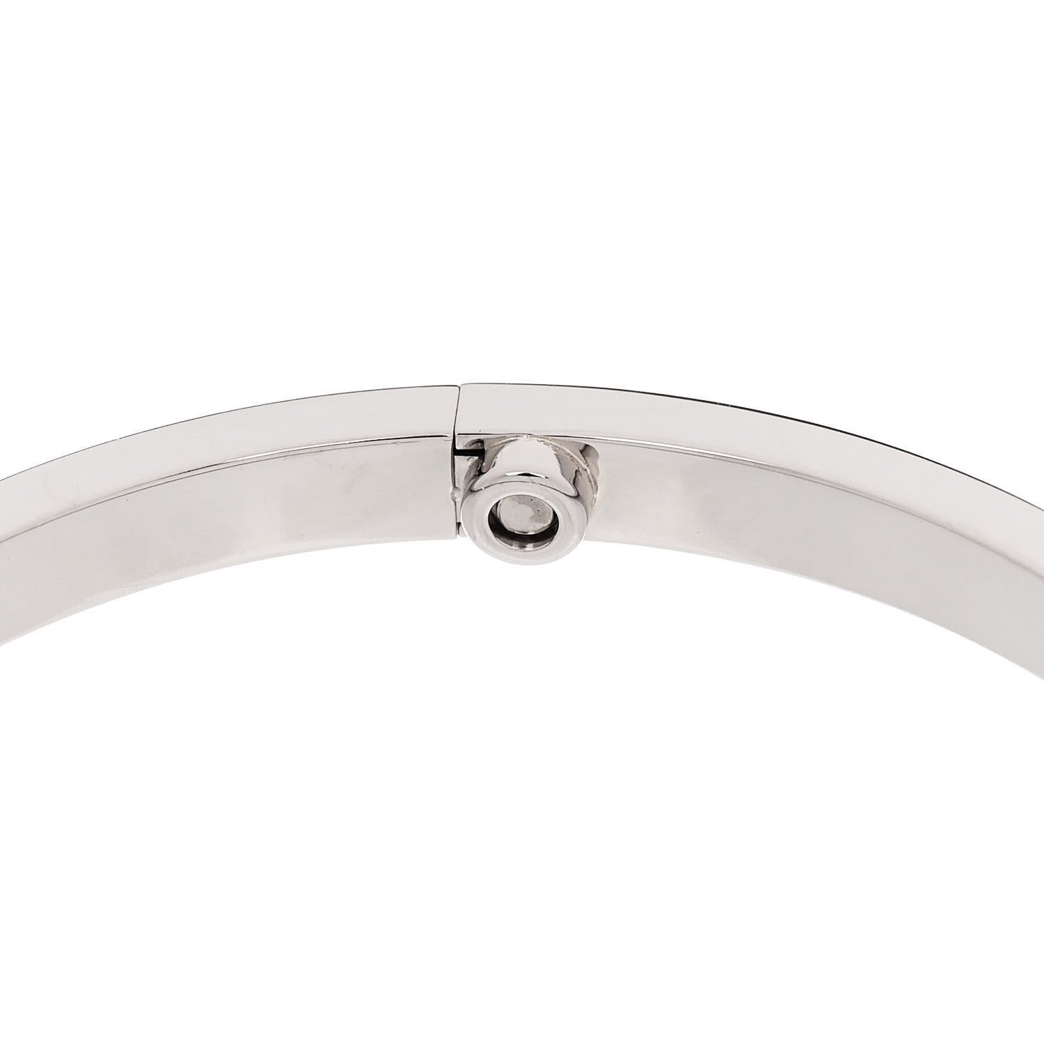 Cartier 18K White Gold Small LOVE Bracelet 16 7 of 8