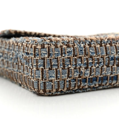 Chanel Tweed East West Flap Blue Multicolor 9 of 12