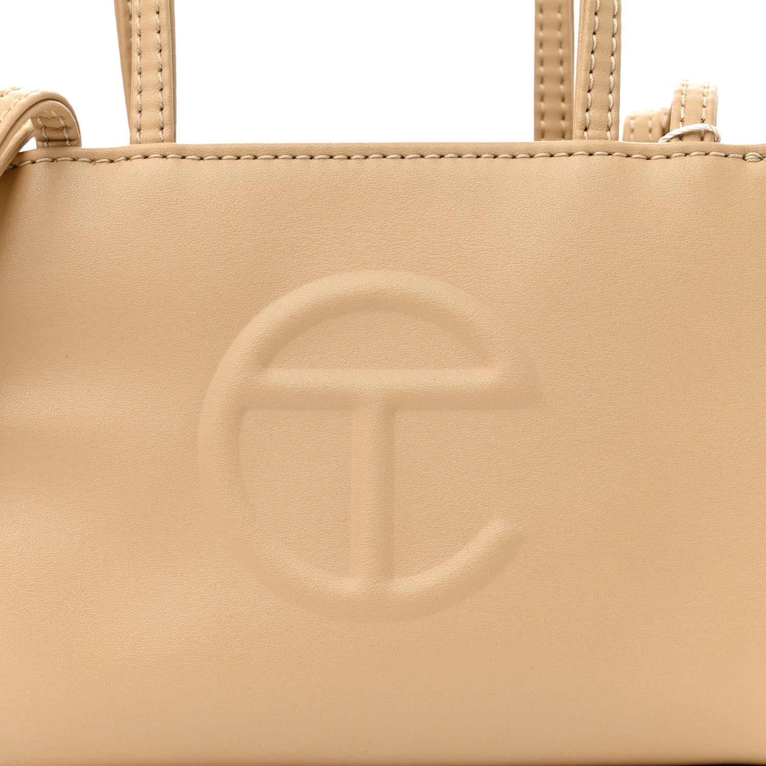 Telfar Vegan Leather Small Shopping Bag Cream 8 of 10