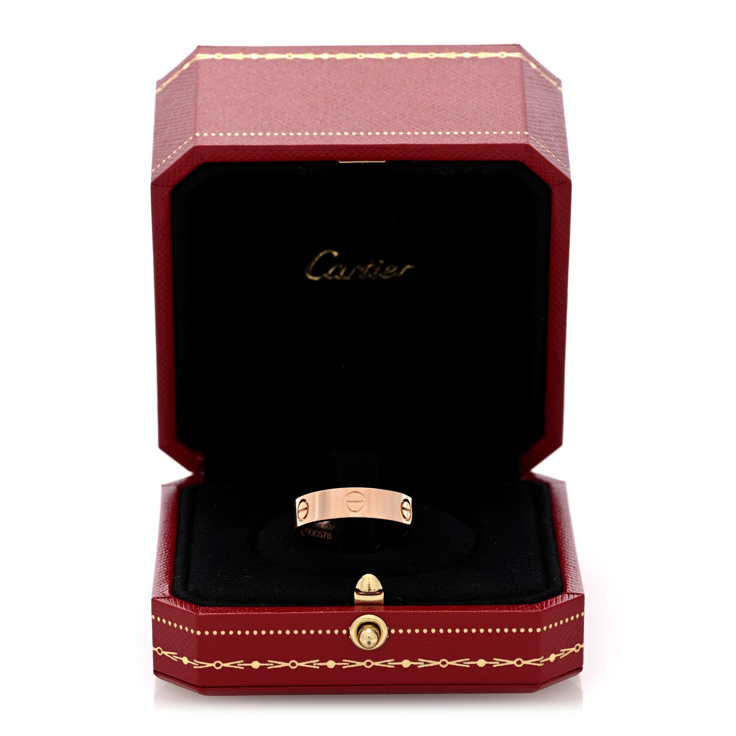 Cartier 18K Pink Gold 5.5mm LOVE Ring 58 8.5 5 of 5