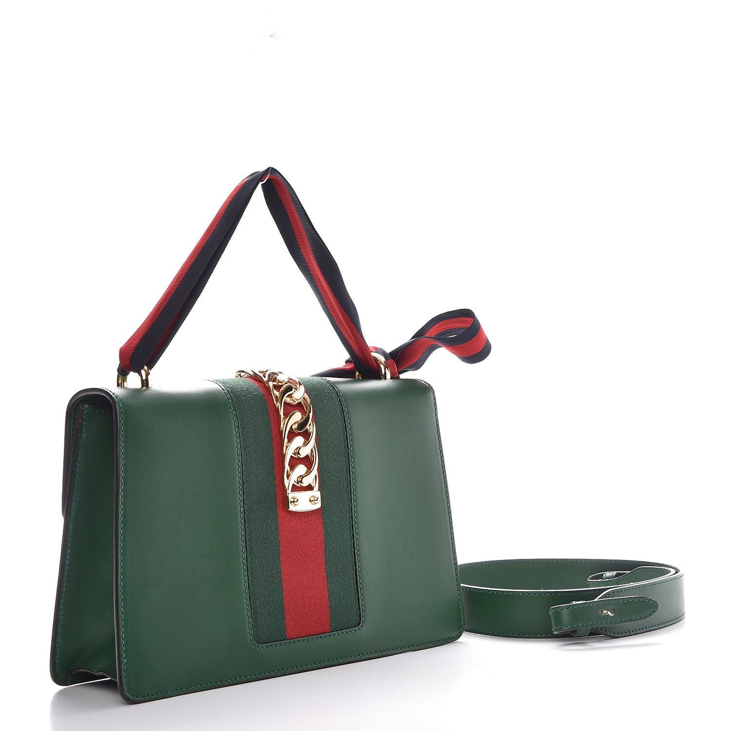 Calfskin Small Sylvie Shoulder Bag Green