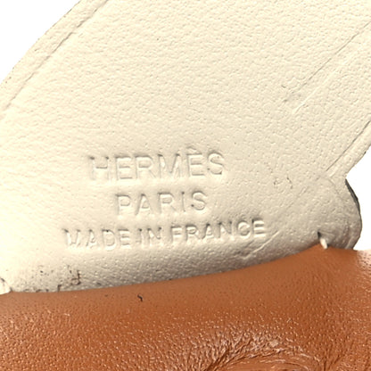 Hermes Milo Lambskin Grigri Rodeo Pegase Horse Bag Charm PM Sesame Black Nata 3 of 4