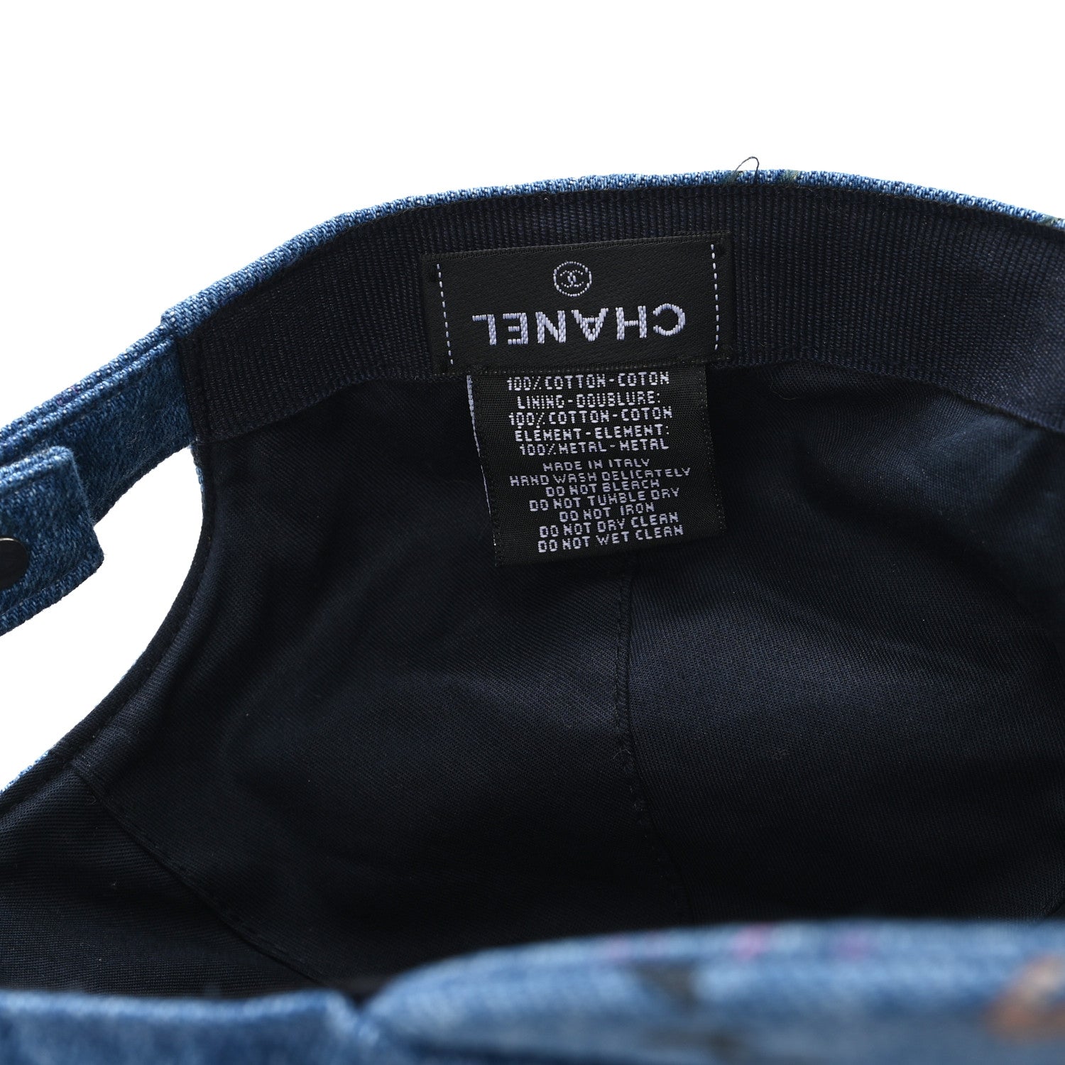 Chanel Denim Mood Cap Hat Blue 8 of 8