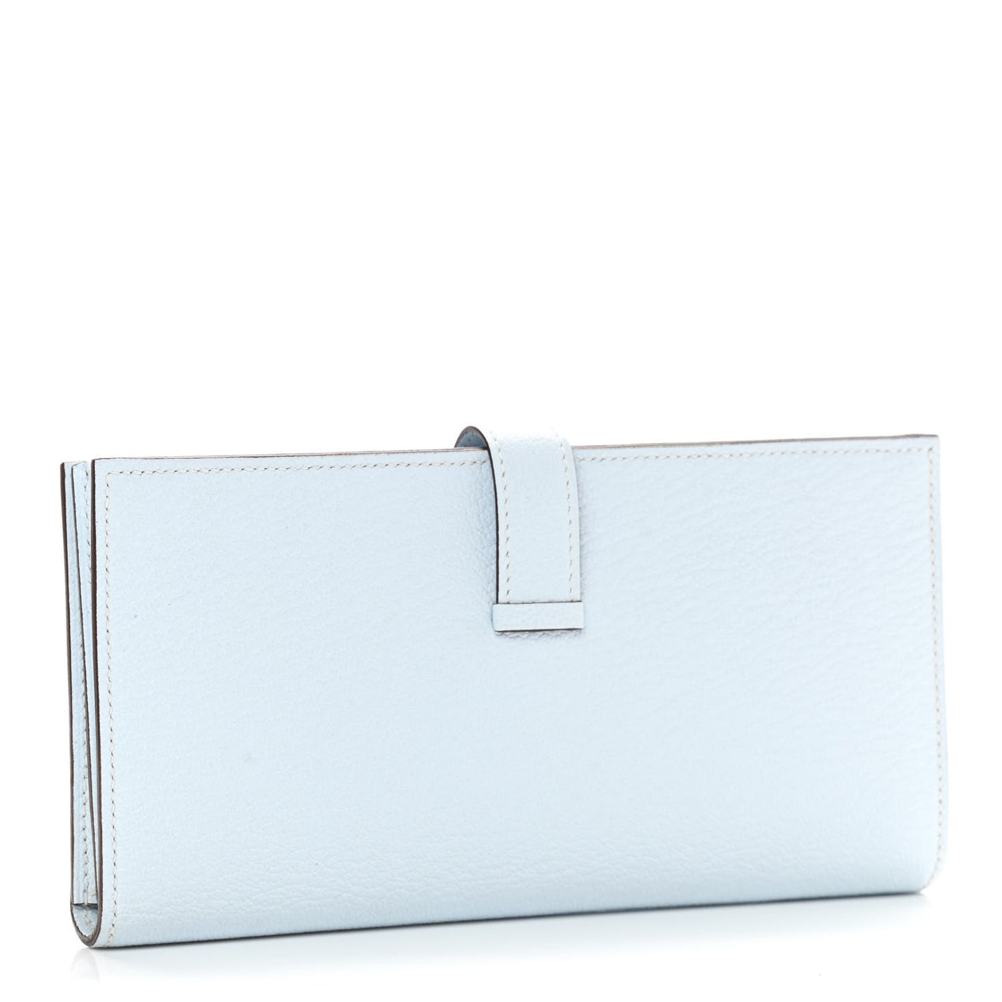 Chevre Mysore Bearn Gusset Wallet Bleu Brume