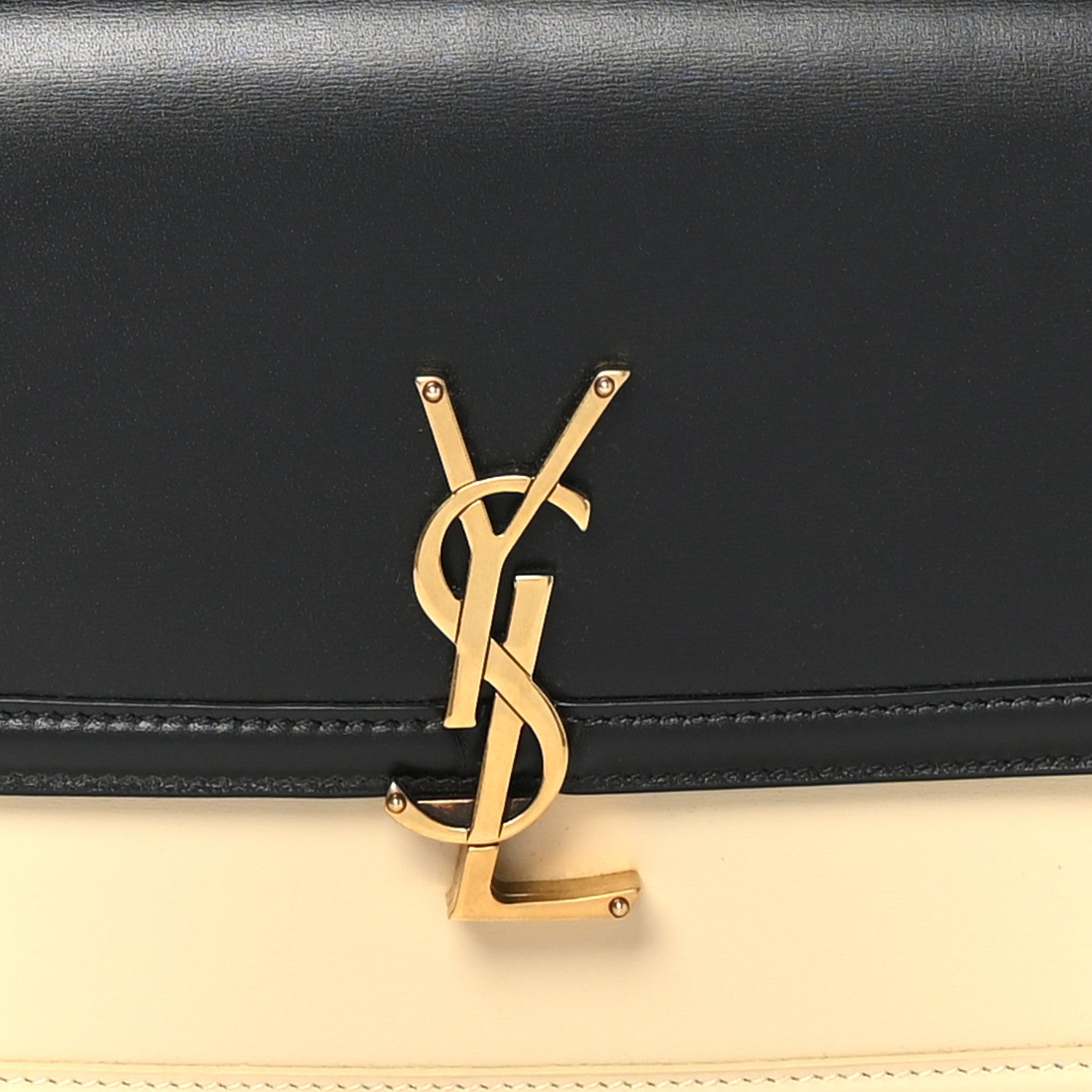 Saint Laurent Soft Ultracalfskin Monogram Medium Solferino Satchel Black Burro 9 of 13
