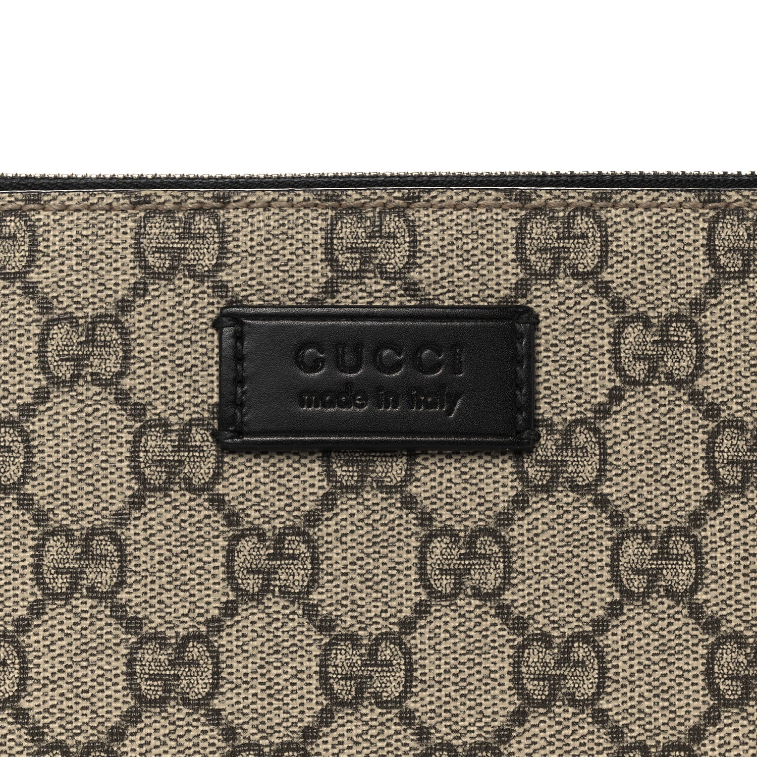 Gucci GG Supreme Monogram Signature Messenger Bag Black 9 of 11
