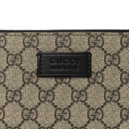 Gucci GG Supreme Monogram Signature Messenger Bag Black 9 of 11