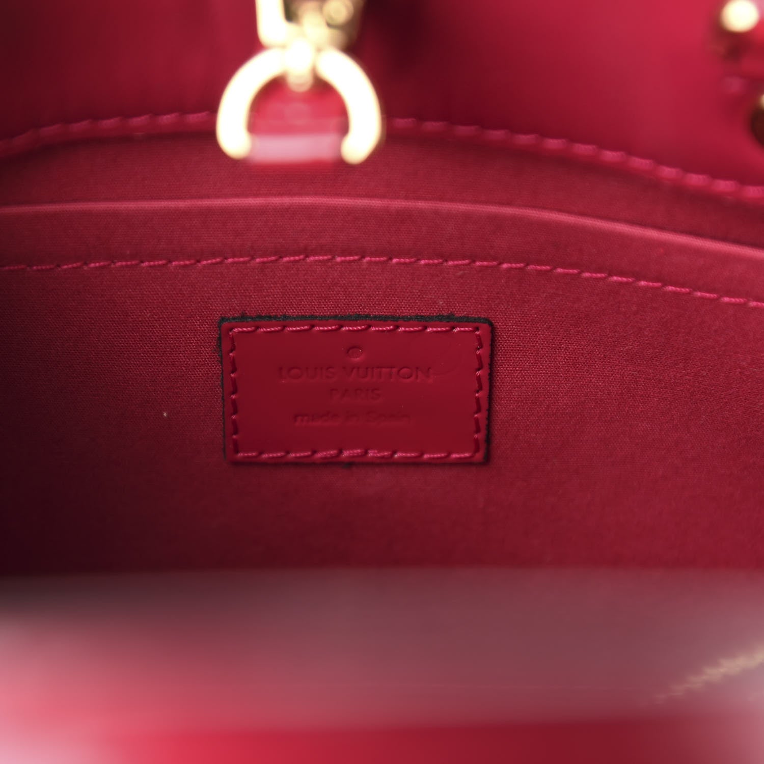 Louis Vuitton Vernis Montaigne BB Magenta 8 of 9