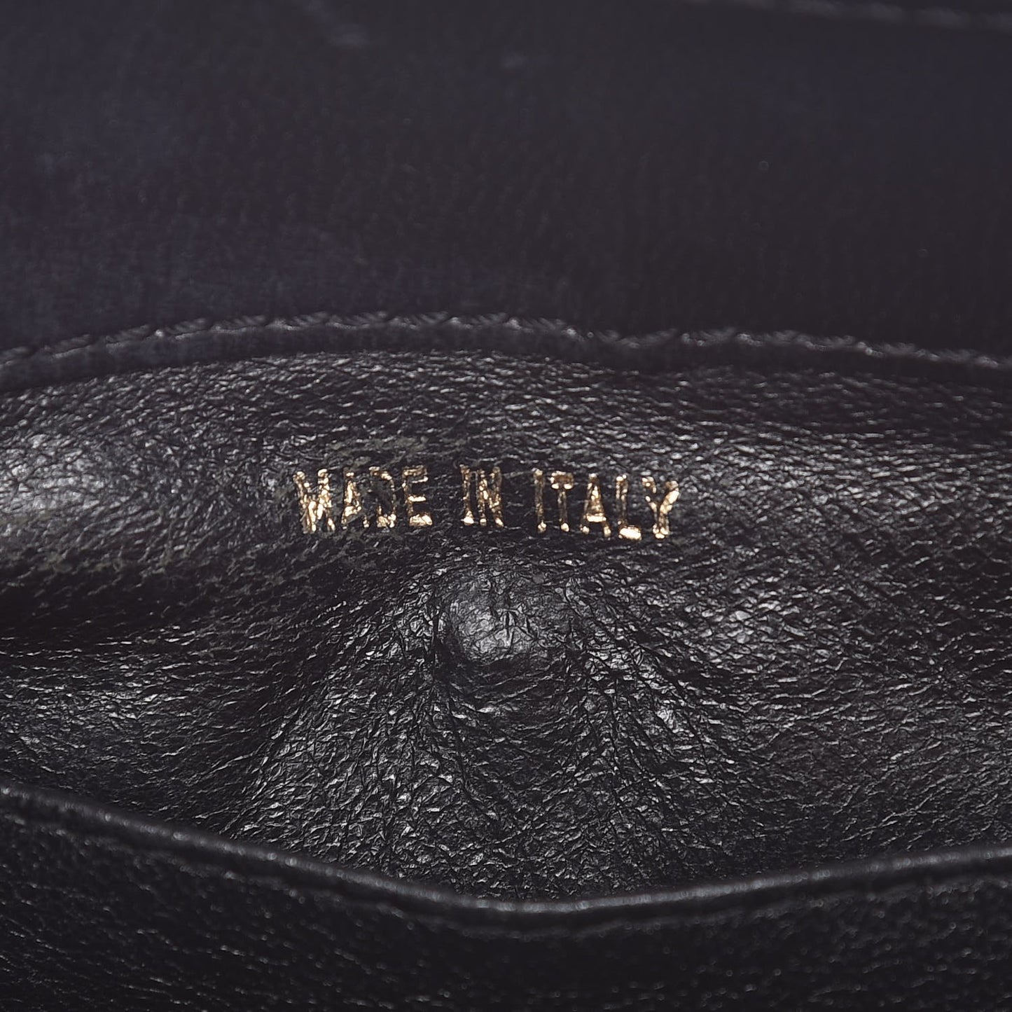 Lambskin Stitched Shoulder Bag Black