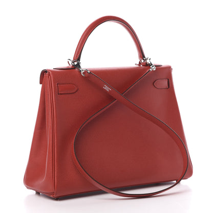 Hermes Epsom Kelly Retourne 32 Rouge Casaque 4 of 13