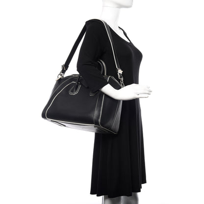 Givenchy Calfskin Contrast Stitched Medium Antigona Black 2 of 14