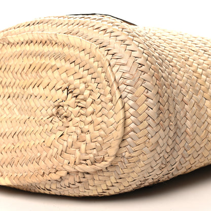 Loewe Raffia Large Basket Tote Bag White 9 of 10