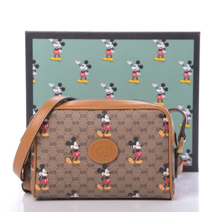 Gucci X DISNEY Mini Vintage GG Supreme Monogram Mickey Mouse Shoulder Bag Beige Vintage Sun Oil 11 of 11