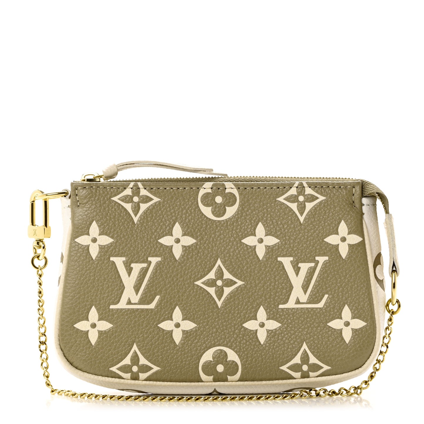 Empreinte Spring in the City Mini Pochette Accessories Kaki Beige Cream