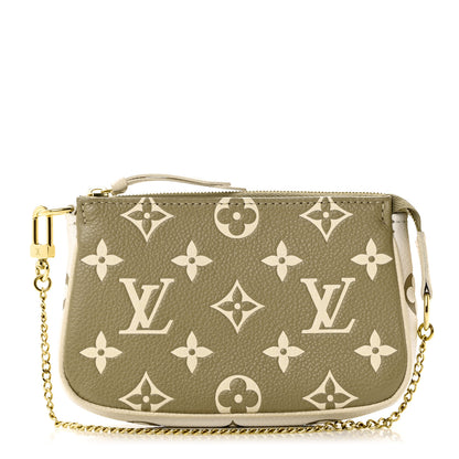Louis Vuitton Empreinte Spring in the City Mini Pochette Accessories Kaki Beige Cream 1 of 6