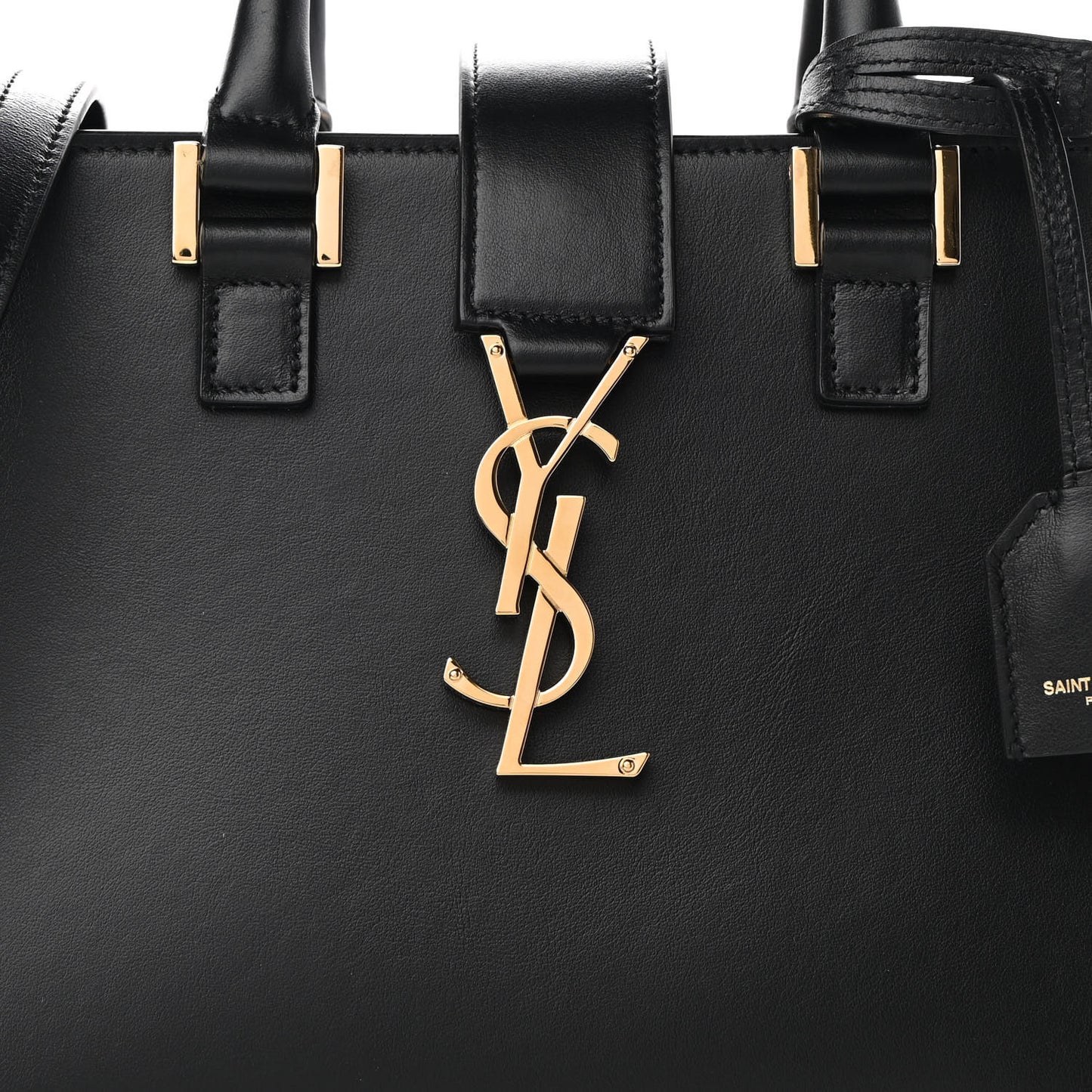 Calfskin Monogram Baby Cabas Black