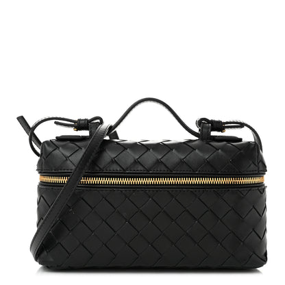 Bottega Veneta Calfskin Intrecciato Bang Bang Vanity Case Black 1 of 10